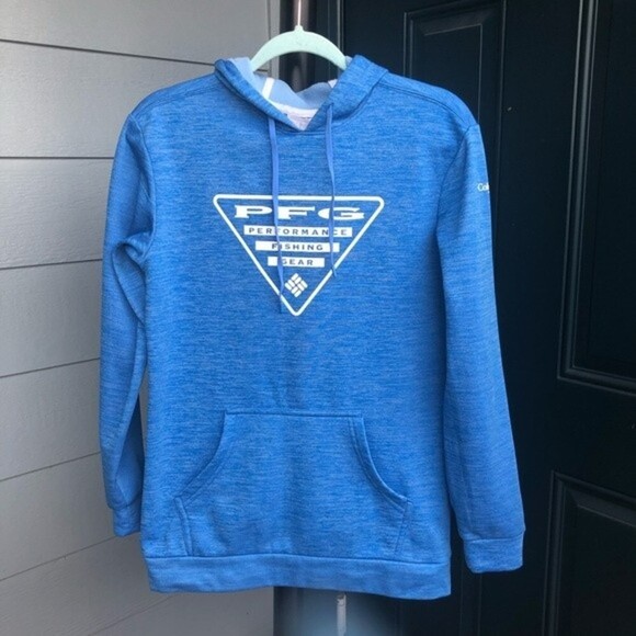 Columbia Women’s PFG Triangle Hoodie - Blue XS - Picture 7 of 9